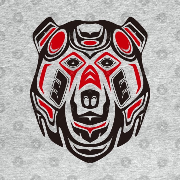 Haida style grizzly by TurkeysDesign